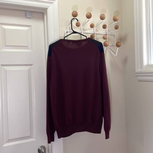 Lacsote - Argyle Style Sweater - Red / Navy - XL - Picture 7 of 13